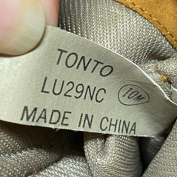 Maine Woods deer skin brown leather eagle harness cowboy boots Women's Size 10M - Picture 13 of 13